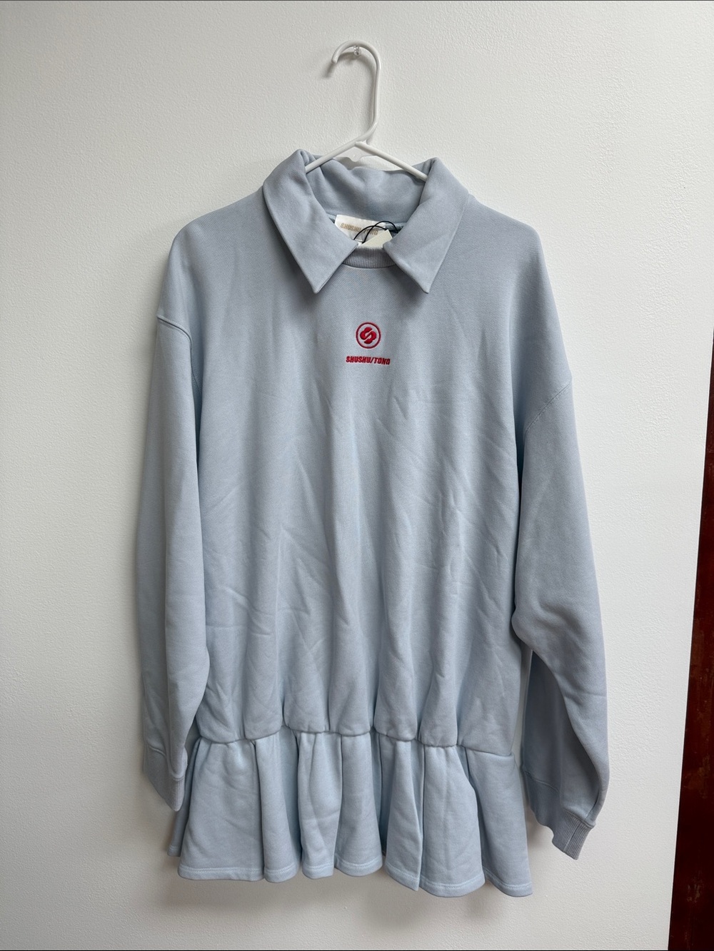 Shushu Tong light blue collared tunic dress size 6
